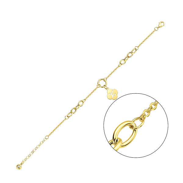 Браслет из желтого золота с подвеской (арт. 326747ж) – изображение 1