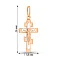 Золотой крестик (арт. 521001н) – изображение 2