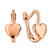 Серьги золотые Сердце  (арт. 110063)
