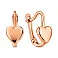 Серьги золотые Сердце  (арт. 110063) – изображение 1