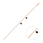 Фото Золотой браслет с подвесками и эмалью (арт. 326391еч)