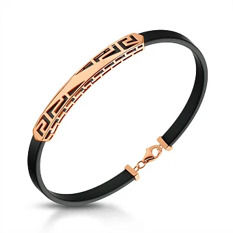 Браслет з каучуку та золота (арт. 3261312)