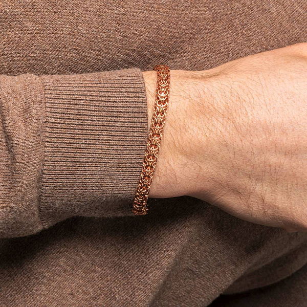 Ланцюговий браслет з червоного золота (арт. ц305210Д) – зображення 6