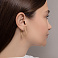 Золотые серьги-кольца (арт. 1091203/30ж) – изображение 3