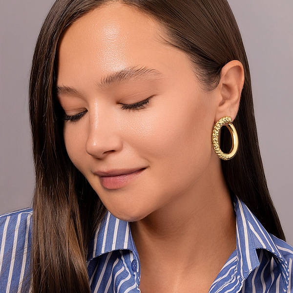 Золоті сережки Francelli (арт. е1092010/35ж) – зображення 4