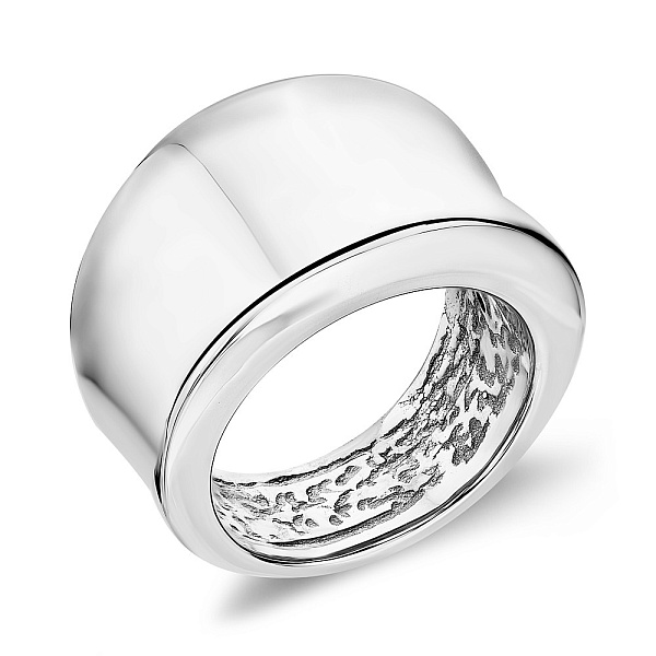 Широкое кольцо из белого золота Francelli (арт. 155745б) – изображение 1