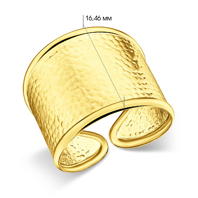 Массивное кольцо из желтого золота (арт. 156277ж)