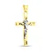 Золотой нательный крестик с распятием (арт. 500488ж) – изображение 1