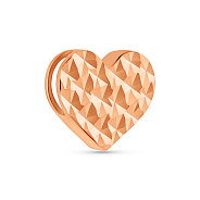 Золотий підвіс Серце з алмазною гранню (арт. 4401014а)