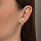 Серьги из желтого и белого золота (арт. 106359жб) – изображение 2