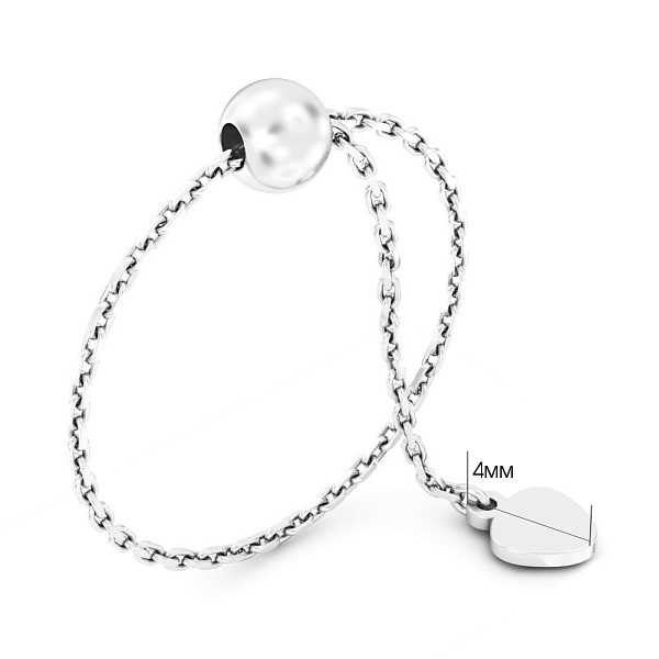 Кольцо FLY из белого золота (арт. 1401059б) – изображение 2