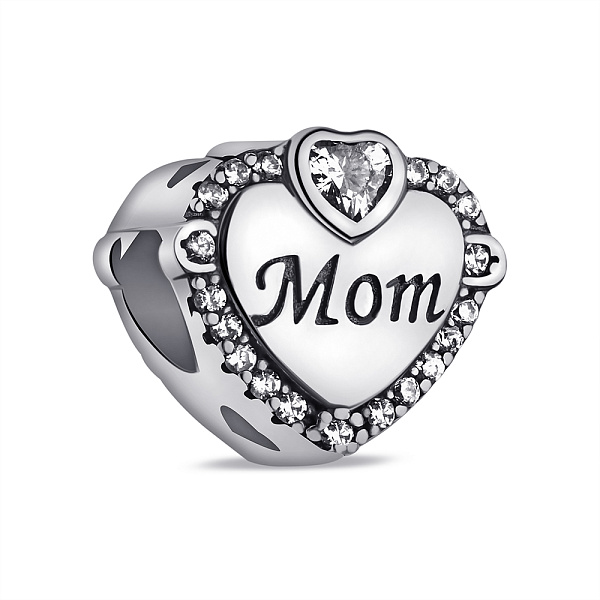 Срібний шарм з фіанітами (арт. 7903/4258) – зображення 1