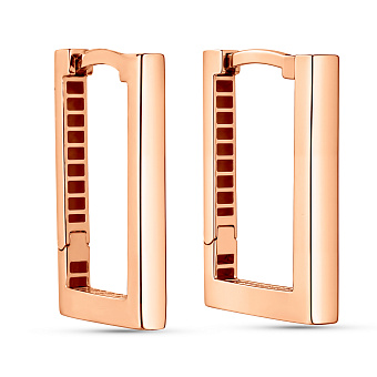 Фото Серьги из красного золота (арт. 1101260)