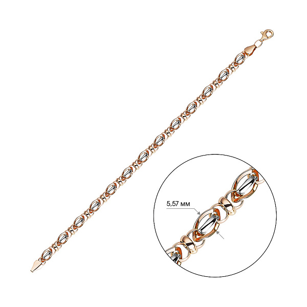 Браслет из красного золота (арт. 321973кб) – изображение 2