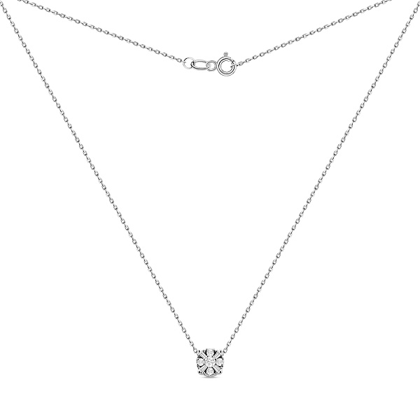 Колье из белого золота с бриллиантами (арт. Ц011686010б) – изображение 2