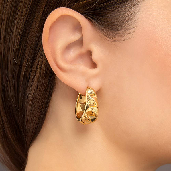 Серьги из желтого золота Francelli (арт. е1091809/25ж) – изображение 2