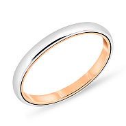Обручальное кольцо из комбинированного золота (арт. 239217бк)