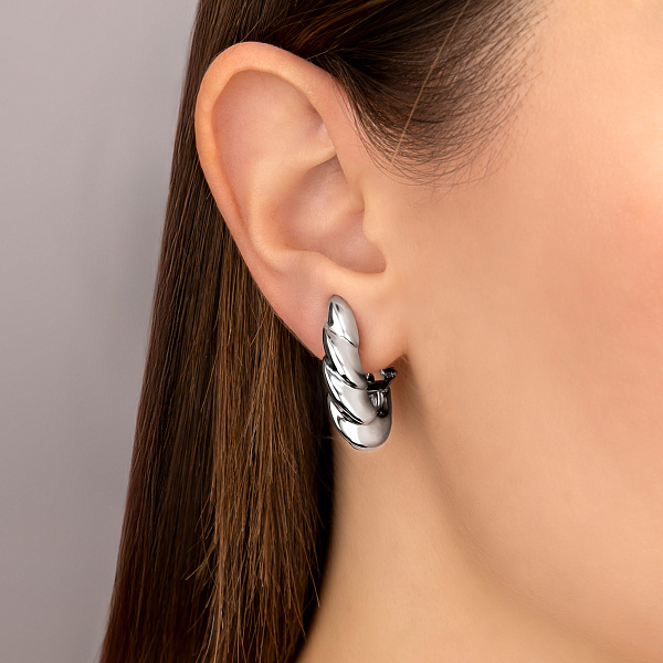 Серьги из белого золота Francelli (арт. е1091759б) – изображение 2