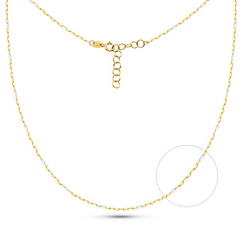 Колье Francelli из желтого золота с эмалью (арт. 352860/1жеб)