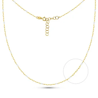 Кольє Francelli з жовтого золота з емаллю (арт. 352860/1жеб)