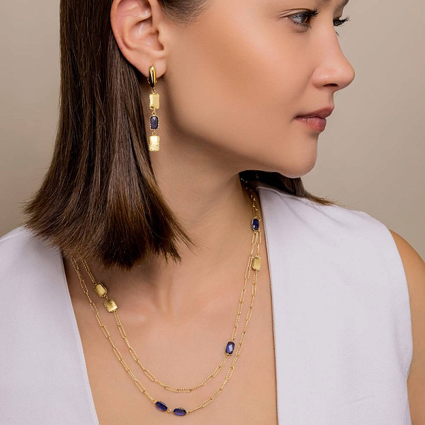 Колье Francelli из желтого золота (арт. 352732жс) – изображение 3