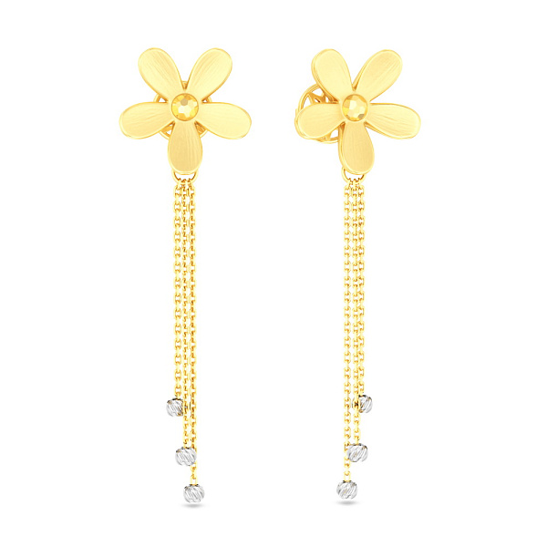 Золотые серьги Francelli (арт. 1101133ж) – изображение 1