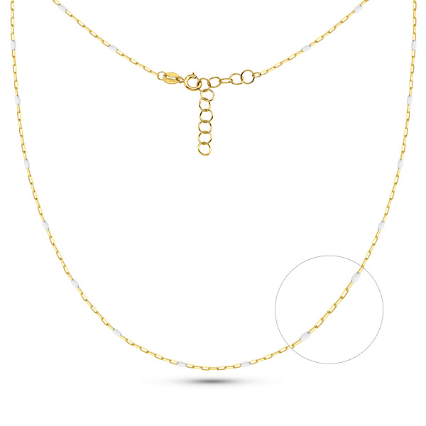 Кольє Francelli з жовтого золота з емаллю (арт. 352860/1жеб) – зображення 1