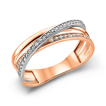 Золотое кольцо с бриллиантами (арт. К011259015)