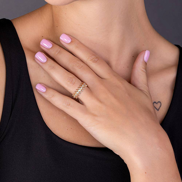 Кольцо из красного золота (арт. 156002) – изображение 3