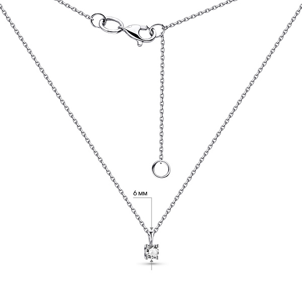 Кольє з золота з одним діамантом (арт. 7108067202) – зображення 4