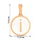 Золотой кулон Буква І с эмалью (арт. 440990еп) – изображение 2