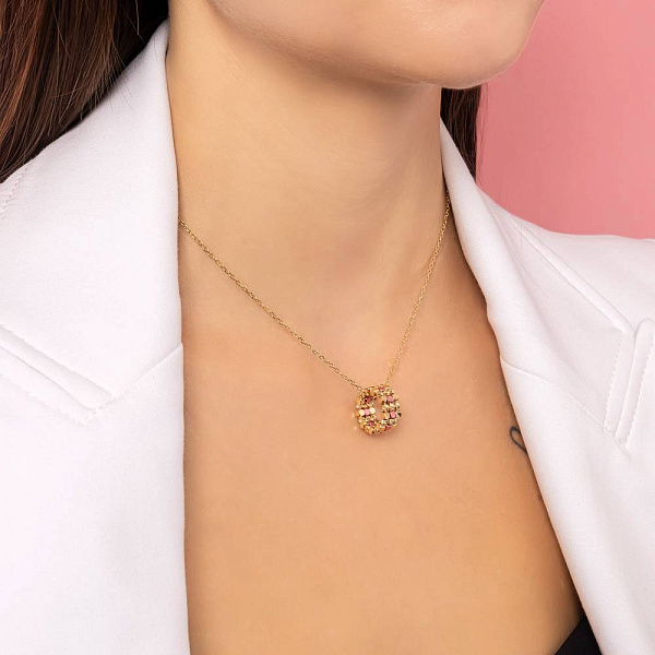 Кольє Francelli з жовтого золота (арт. 352874жр) – зображення 3