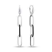 Сережки з білого золота (арт. 1091608/2беч)
