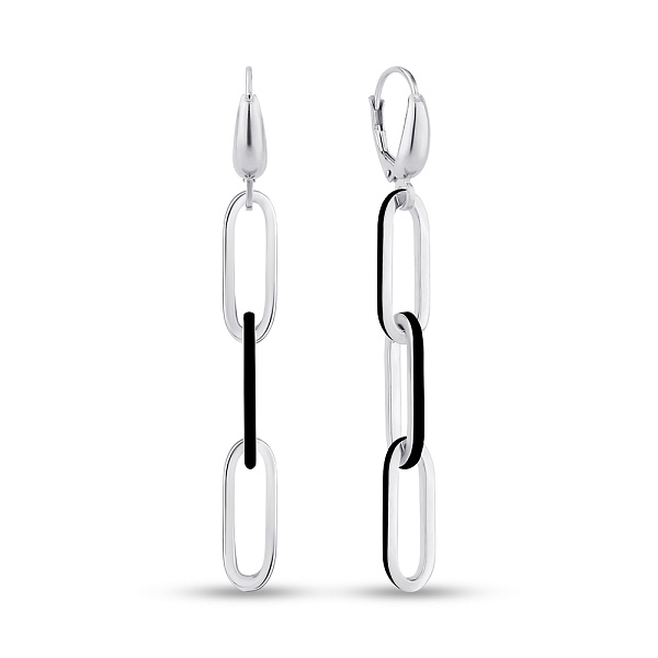 Сережки з білого золота (арт. 1091608/2беч) – зображення 1