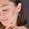 Серьги из белого золота с бриллиантами (арт. С0113161090б) – изображение 3