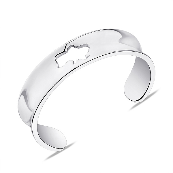 Кольцо из серебра Карта Украины (арт. 7501/К2/2054) – изображение 1