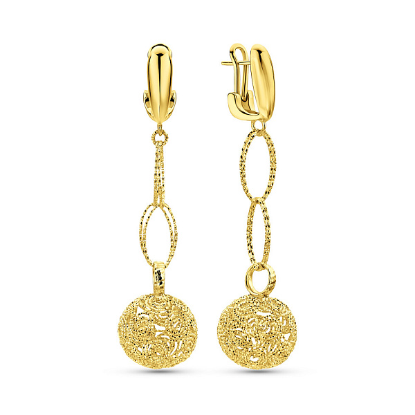 Серьги из желтого золота Francelli (арт. 1091325ж) – изображение 1