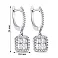 Серебряные серьги-подвески с фианитами (арт. 7502/9057) – изображение 2