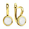 Серьги из желтого золота Лýна с эмалью (арт. 111081/1жеп) – изображение 1