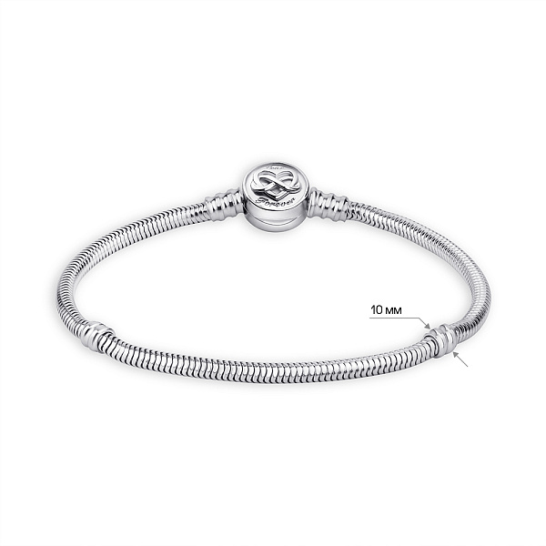 Серебряный браслет без камней (арт. 7509/4428) – изображение 2