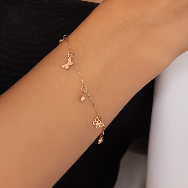 Золотий браслет з підвісками (арт. 326941) – зображення 2