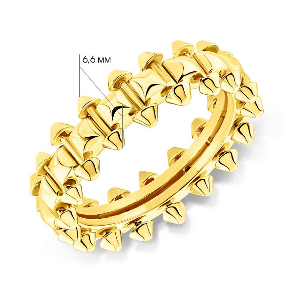 Кольцо из желтого золота без камней (арт. 155333ж) – изображение 2