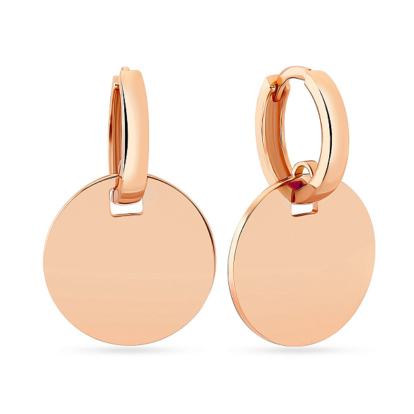 Сережки из красного золота (арт. 107636/10) – изображение 1