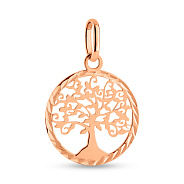 Золотий підвіс Дерево життя без каменів (арт. 424840)