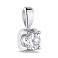 Серебряный подвес с одним фианитом (арт. 7503/3640) – изображение 1