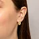 Серьги-кольца из желтого золота (арт. 108286/15ж) – изображение 2