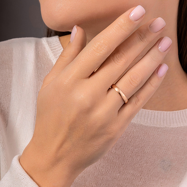 Обручка класична з золота (арт. 239207) – зображення 5