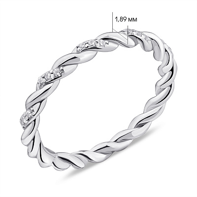 Серебряное кольцо с фианитами (арт. 7501/6017)