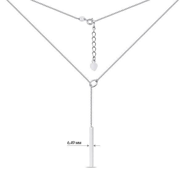 Колье из серебра без камней Trendy Style (арт. 7507/1136) – изображение 3