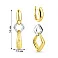 Серьги из желтого и белого золота (арт. 104237жб) – изображение 2